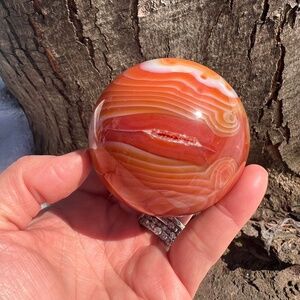 Carnelian (7) sphere | crystal